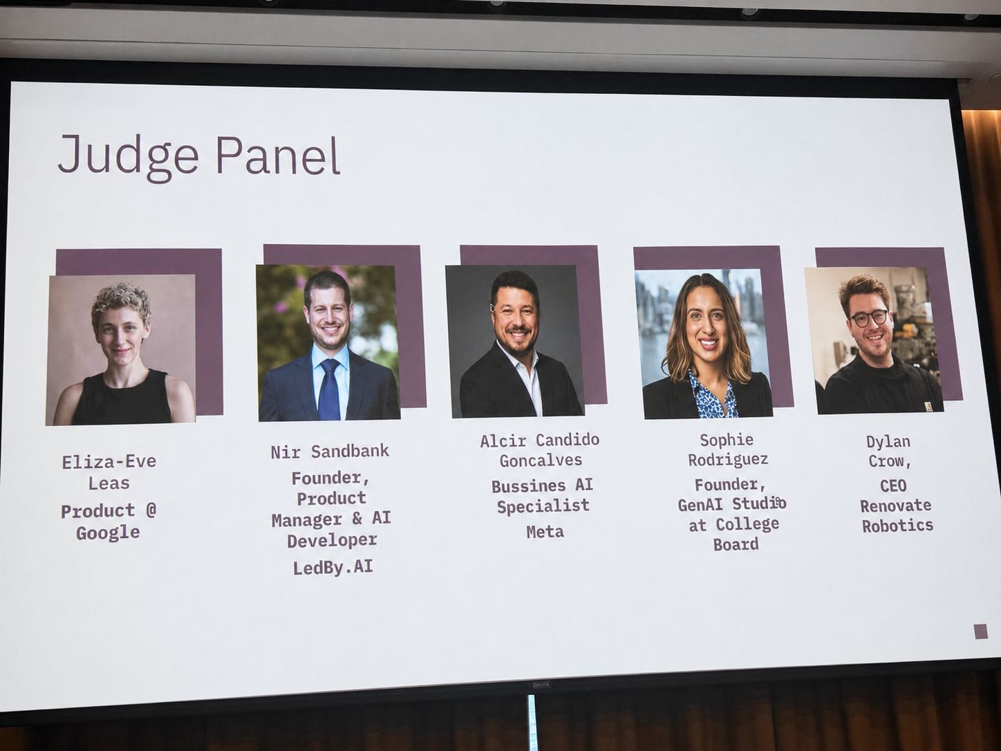 BTE Hackathon judge